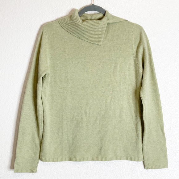 Geneva 100% Cashmere Sweater Hi Neck  Long Sleeves Minimalist Quality - Picture 1 of 8